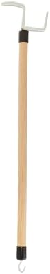 Cubii Health Deluxe Dressing Stick, 26" Long, Lacquered Wood with Reinforced Hook at End, 5/8" Diameter, Adaptive Dressing Aid Limits Bending & Reaching, Putting On & Pulling Off Clothing Made Easy