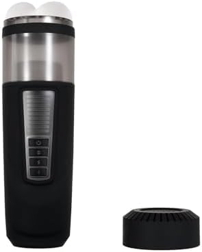 Evolved Novelties - Gender X - Message in A Bottle - 7 Spinning & Thrusting Speeds & Functions - Rechargeable Stroker - Black/Clear