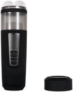 Evolved Novelties - Gender X - Message in A Bottle - 7 Spinning & Thrusting Speeds & Functions - Rechargeable Stroker - Black/Clear