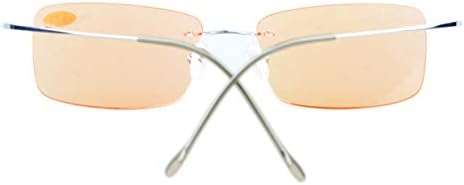 CessBlu Rimless UV Blue Light Filter Glasses Titanium Computer Eyeglasses Men Reading