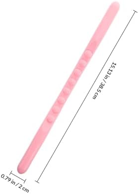 FRCOLOR Portable Muscle Roller Stick for Deep Tissue Body and Leg Massage, Manual Foot and Back Massager Tool for Athletes and Fitness, Pink