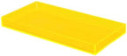 ROYALITA Acrylic Tray Bathroom Tray for Countertop, Guest Towel Holder Tray for Napkin Perfume Jewelry Makeup, Vanity Trays for Soap Dispenser, Aromatherapy, Cup & Candle, Yellow