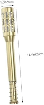 Hemoton Moxibustion Beauty Device 11.4 Inch Copper Roller Moxa Stick Holder Portable Facial Moxa Burner for Home Acupuncture and Heat Therapy