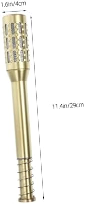 Hemoton Moxibustion Beauty Device 11.4 Inch Copper Roller Moxa Stick Holder Portable Facial Moxa Burner for Home Acupuncture and Heat Therapy