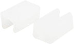 uxcell Plastic Chair Foot Floor Glides Tubing Caps Cover Protector 10mm Dia 8 Pcs White