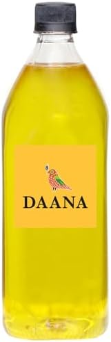 Daana Safflower Oil: Certified USDA Organic, Extra Virgin, Cold Pressed, High Oleic (34 Fl oz)