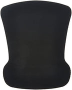 Amazon Basics Irregular Ergonomic Gel Computer Mouse Pad with Wrist Support for Pain Relief, Non-Slip, 10.1L x 8.1W inches, Black