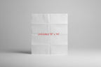 2 Packs White Disposable 2-Ply Dinner Napkin, 4 x 7 Inch, 150 count per Pack