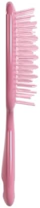 FHI Heat UNbrush Detangling Brush for Pain-Free Brushing on All Wet or Dry Hair Types — Durable DuoFlex Anti-Static Bristles, Lightweight Handle, Vented Hair Brush
