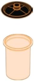 DeVilbiss DeKup DPV-24-125-K50 24OZ/710ML Cup, 125 Micron Lid, Kit 50