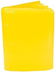 Primacare CB-6821 Disposable Transport Emergency Blanket, Lightweight and Warerproof, Blanket for Outdoors, Camping, First Aid, Hiking, Survival, 60” x 90”, Yellow