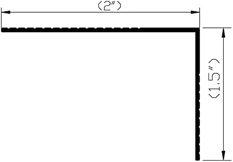 Stair Nosing, Stair Edge Protector, 48" Long - Stair Nose Molding - Aluminum Mill (Silver)