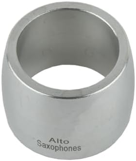 Metal Saxophone Ligature and Reed Clip Clamp Ring for Alto Sax Clarinet Mouthpiece Silver Precise Tightening Enhanced Sound Quality Easy to Use Design(For Alto Sax)