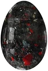 Undrilled Yoni Egg Natural Stone Jade Egg for Kegel Exercise Rose Quartz Yoni Egg,Blooded Stone,30x20mm