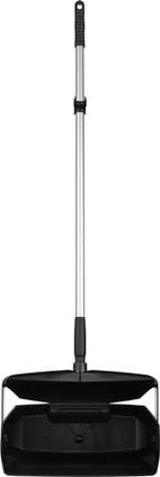 Remco - A Vikan Company 62509 Lobby Dustpan with Broom, Polypropylene/Polyester/Aluminum, 7" X 14" Bin, 37" Handle, Black