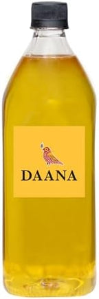 Daana Sunflower Oil: Certified USDA Organic, Extra Virgin, Cold Pressed, High Oleic, Non-GMO. Healthy Oil for Cooking, Baking, Frying, Hair and Skin Care. Pesticide and Chemical Free (34 Fl oz) (Pack of 1)