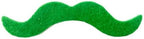 Soochat St. Patrick's Day Mustache Green Simulation Mustache Fake Green Mustaches Beard Cosplay Costume Accessories Photo Props for Irish St Patrick's Day Party Decor 6Pcs