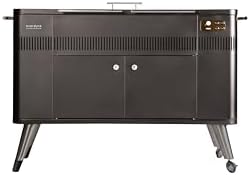 Everdure by Heston Blumenthal HUB 54-In. Charcoal Grill With Patented Built-in Rotisserie System & Quick Electric Ignition, Outdoor BBQ, Electric Starter, Adjustable Height, Easy Clean-Up, Matte Black