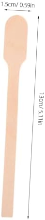 FRCOLOR 100pcs Dual Head Wooden Wax Sticks for Hair Removal Brow Waxing Nose Wax Applicator Spatulas for Beauty Tools