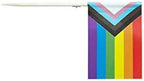 stidsds Pride Rainbow Cupcake Toppers Flags Set Mini Small Gay LGBTQ Toothpick Stick Flag Decoration(100 pcs)