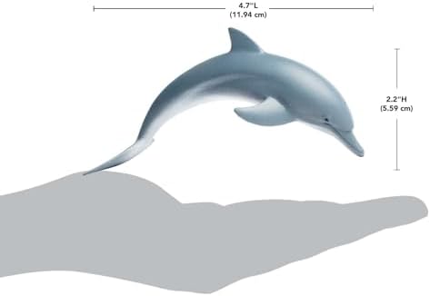 Safari Ltd Dolphin Figurine - Lifelike 4.5" Model Figure - Educational Toy for Boys, Girls, and Kids Ages 3+