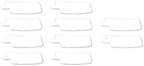Nasogastric or Oxygen Tube precut Adhesive Tape Plain White x 10 Pack. (Mix Left & Right Side)