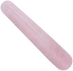 Natural Quartz Crystal Face Massage Wand Pink Smooth Stick Massage Tool for Spa and Relaxation (Pink)