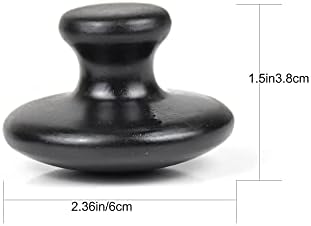 2 Pcs Mushroom Shaped Massage Stones Natural Bian Stone Hot Rock for Spa Massage