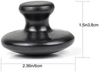 2 Pcs Mushroom Shaped Massage Stones Natural Bian Stone Hot Rock for Spa Massage