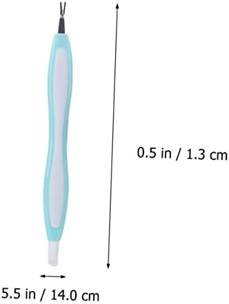 FRCOLOR 3pcs Stainless Steel Dead Skin Fork Multi-Functional Nail Art Tool for Cuticle Removal and Manicure for Salon and Home Use