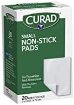 Curad Non-Stick Pads, 2 X 3 Inch(5.1 x 7.6 cm), 20 Count
