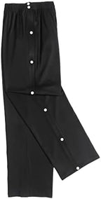 Deyeek Men's Tear Away Basketball Pants High Split Snap Button Casual Post-Surgery Sweatpants with Pockets