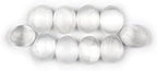 JIC Gem 10 pc Natural Selenite Palm Stone Rocks 5cm for Reiki Chakra Healing Home Decor