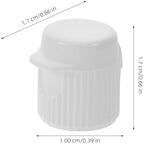 ABOOFAN 30pcs Plastic Toothpaste Tops - Screw-in Toothpaste Caps with Flip Lid Travel Cover