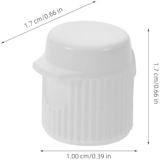 ABOOFAN 30pcs Plastic Toothpaste Tops - Screw-in Toothpaste Caps with Flip Lid Travel Cover