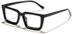 1 Pairs Men's Women Acrylic Casual Rectangular Lightweight Business Fashion Glasses, Suitable for Daily Reading and Commuting