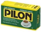 Café Pilon Decaffeinated Espresso Ground Coffee, 10-Ounce (Pack of 6)