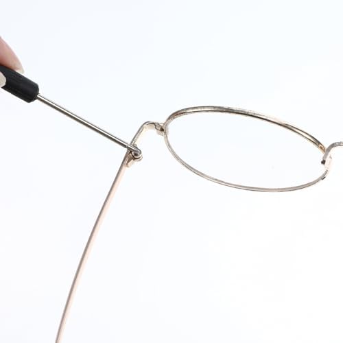 1 Pair Glasses Repair Kit with Screws Arm Replacement Sunglass Parts Arms Screw Glass Screwdriver Eyeglass Legs Temples(Golden)