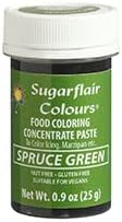 Sugarflair Food Coloring Concentrate Paste, 25 Grams Spruce Green
