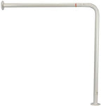 Homecraft Ringwood Wall to Floor Grab Rail, Curved Grab Bar for Toilet, Shower, or Bathtub, Secure Railing for Elderly & Handicapped, 30" High x 30 3/4" Deep, Bathroom Safety Rails
