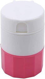 Pulverizer Grind Medicine Crusher Grinder Tablet Cutter with Small Pill Box Container Multifunctional Round Box Pink Useful Design
