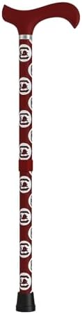 WalkingCanes.com South Carolina Gamecocks Walking Cane, Gold/Silver/Black, Adjustable Height