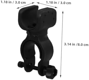 10pcs Cane Holder and Walking Stick Holder Clip for Walker Wheelchair Electric Scooter, Black Crutch Storage Rack Bike Light Mount, Mobility Aid Accessories for Elderly