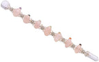 Amazing Gemstone Crystal Chakra Wand Healing Crystal Wands Witchcraft - Rose Quartz Tumbled Crystal Wand for Meditation, Witchcraft, Healing, Yoga, Magic and More - Crystals and Healing Stones Gift