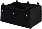 Under Seat Rollator Bag, Large Size Rollator Basket, Under Seat Bag or Tote for Four Wheel Rollator, Walker Underseat Replacement Medical Basket (Black-S)