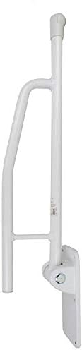 Homecraft Devon Elite Folding Support Rail, Locking Bathroom Wall Mounted Safety Handle for Lavatory