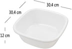 Kiddream Set of 4 Colored Small Square Basin, Plastic Wash Bin Wash Pan