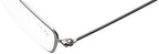 Eyekepper 5-Pack Stainless Steel Frame Half-eye Style Reading Glasses Readers Gunmetal +0.5