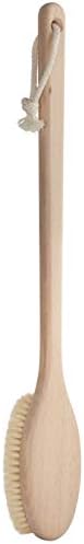 REDECKER Extra Long Beechwood Bath Brush - Natural Pig Bristle Body Brush for Showering, Back Scrubbing, Exfoliating, Dry Brushing and Lymphatic Drainage - Perfect for Hard-to-Reach Areas