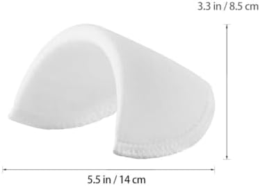 FRCOLOR 2 Pairs Adhesive Sponge Shoulder Pads Non-Slip Dress Shoulder Cushion for Women Jackets Shirts Replacement